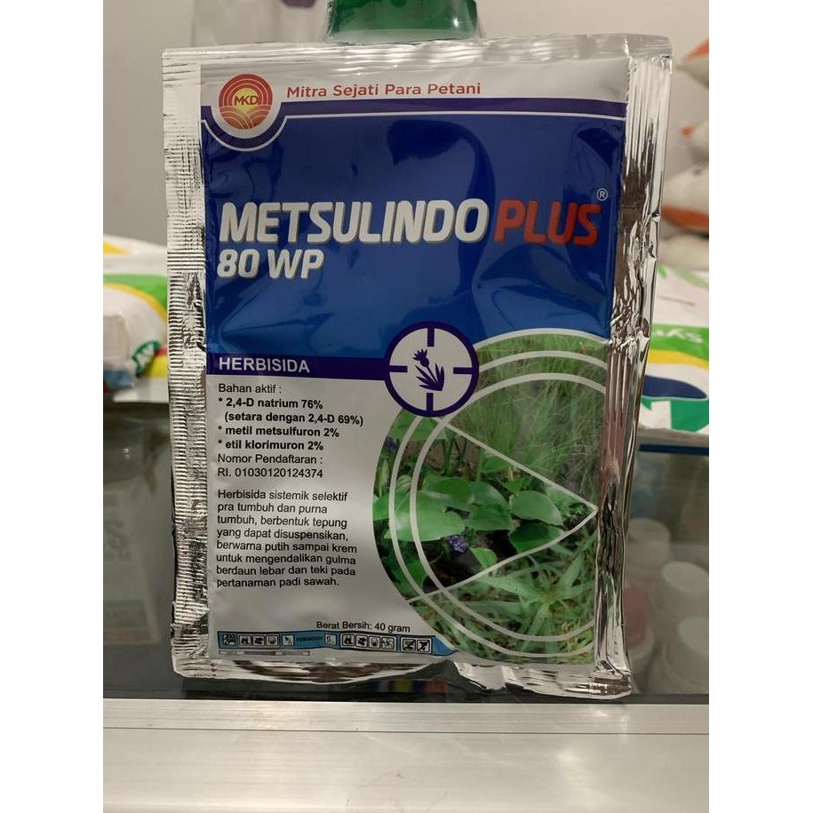 

Terlaris Herbisida Padi Metsulindo Plus 80 Wp 40 Gr