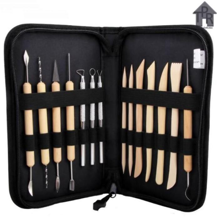 

baru !!! Butsir set / Alat ukir clay / Pottery tool / Modelling tools - 14pcs.