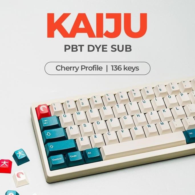 HARGA DISC - KAIJU PBT Dye Sub Keycaps