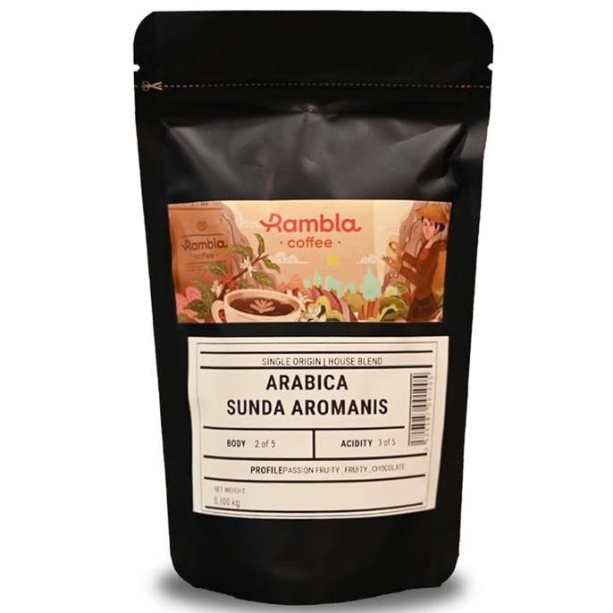 

ready stock Rambla Coffee - Kopi Arabica Sunda Aromanis 100 Gr Bubuk Espresso Chocolate
