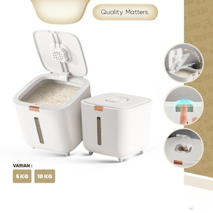 

Terlaris Angola Dispenser Beras Full Tertutup Anti Kutu Debu 5/10/15Kg E03/E04 Tempat Penyimpanan Tepung Serbaguna [Toko Ucup Prabot]