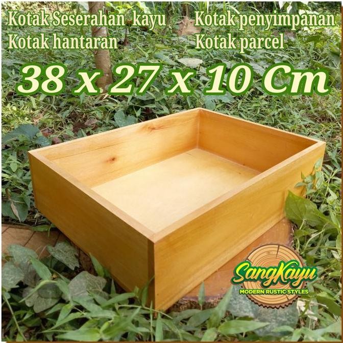 

ready !!! Kotak Seserahan Kotak hantaran 38x27x10cm kotak penyimpanan kayu