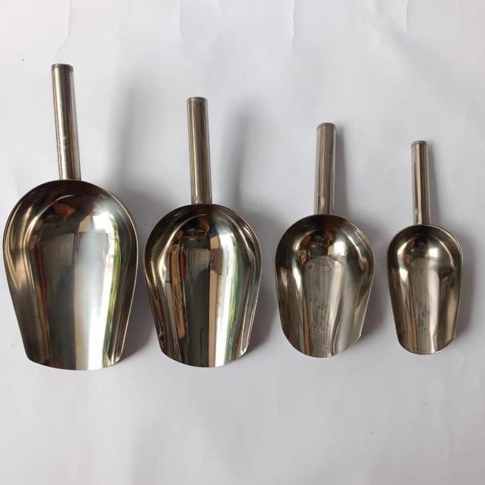 

Terlaris Kilat Sendok Serok Es Batu Tepung Beras Stainless Steel Ice Cube Scoop