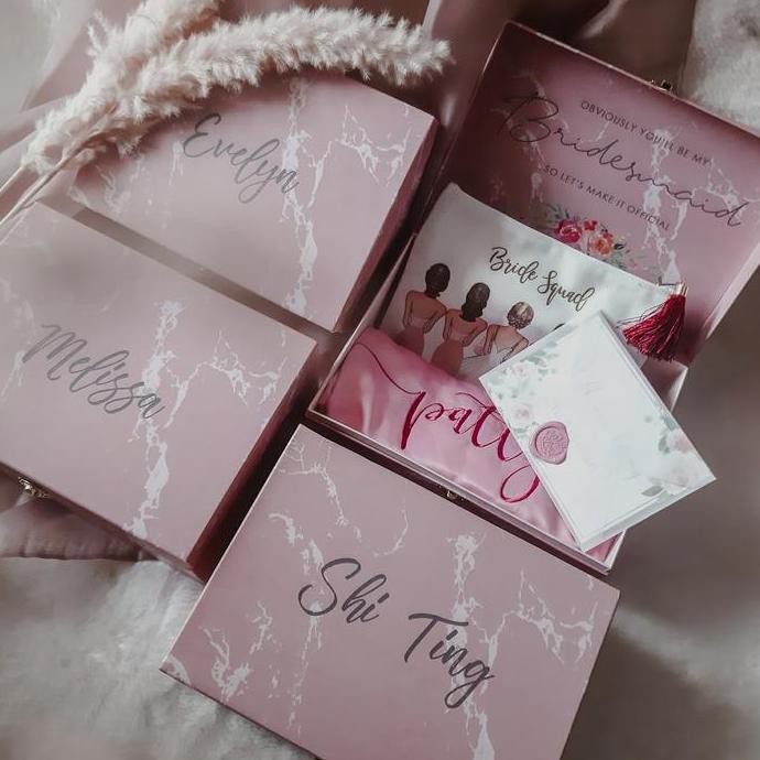 

ready !!! bridesmaid box set paket C / wedding gift groomsman bestman