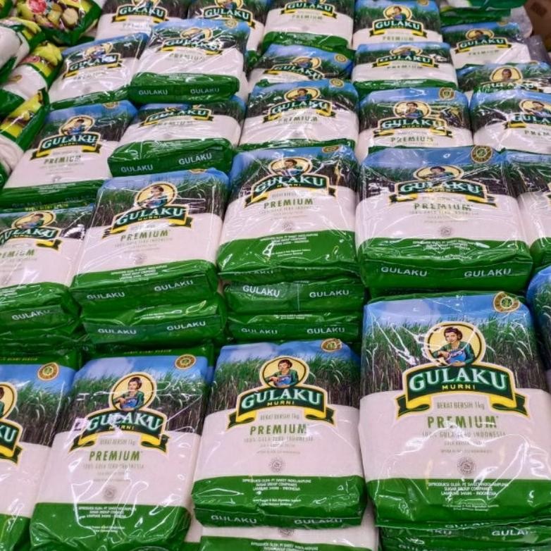 

NEW !! GULAKU Gula Putih Premium 1KG(PENGIRIMAN CARGO)