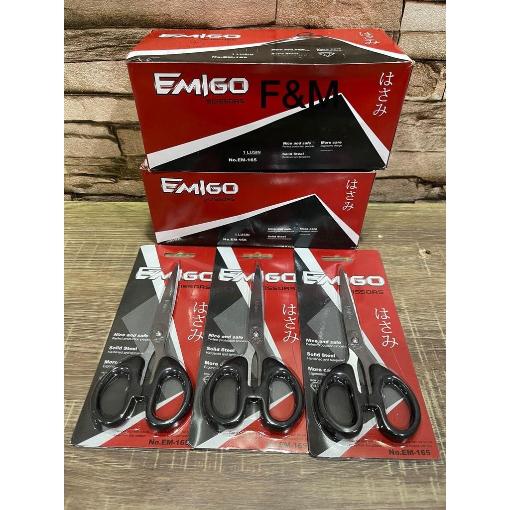 

Gunting Emigo / Gunting Sedang Warna Hitam