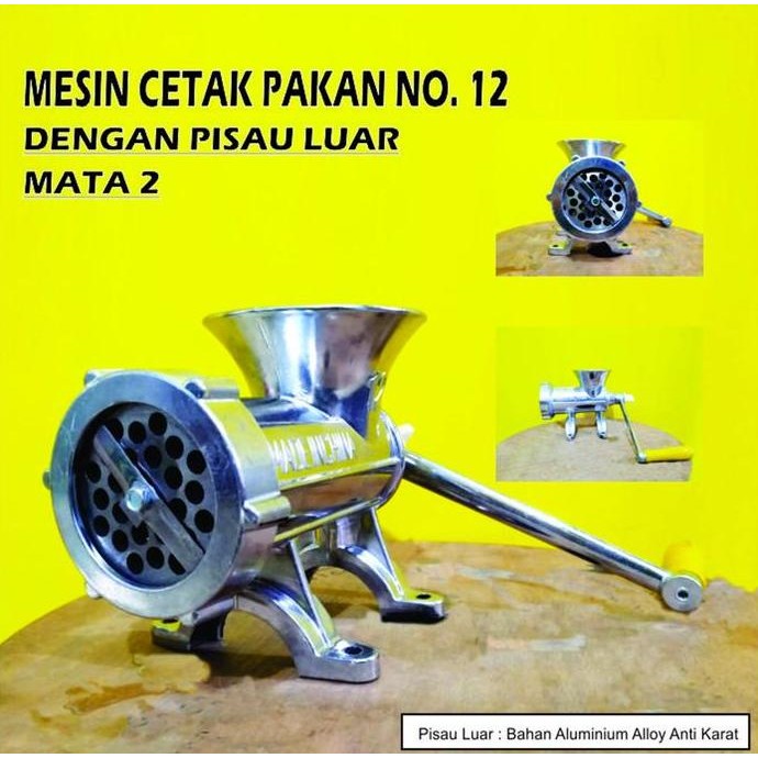 

Terlaris Mesin Cetak Pelet No. 12 Pemotong Luar Mata 2 Alat Pembuat Pakan Ternak Ayam Ikan Burung
