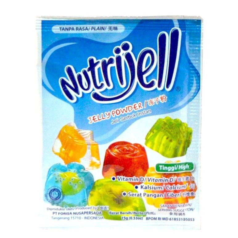 

Nutrijell Jelly Plain 15gr / Jelly Powder Plain / Nutrijell Powder Plain Tanpa Rasa