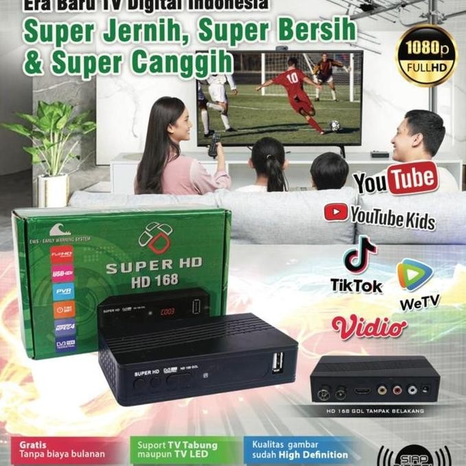 RECEIVER SUPERHD 168 DVB T2 ANTENA DIGITAL