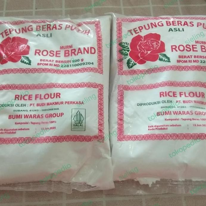 

Terlaris Tepung Beras Rose Brand 500Gr
