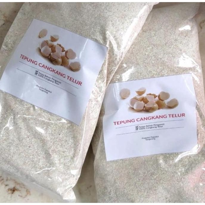

Terlaris Tepung Cangkang Telur Asli Murni Kemasan 1 Kg