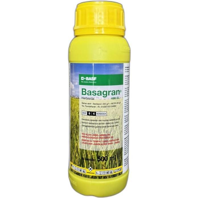 

Terlaris Herbisida Basagran 460 Sl 500 Ml/Obat Racun Gulma Daun Lebar Teki Padi