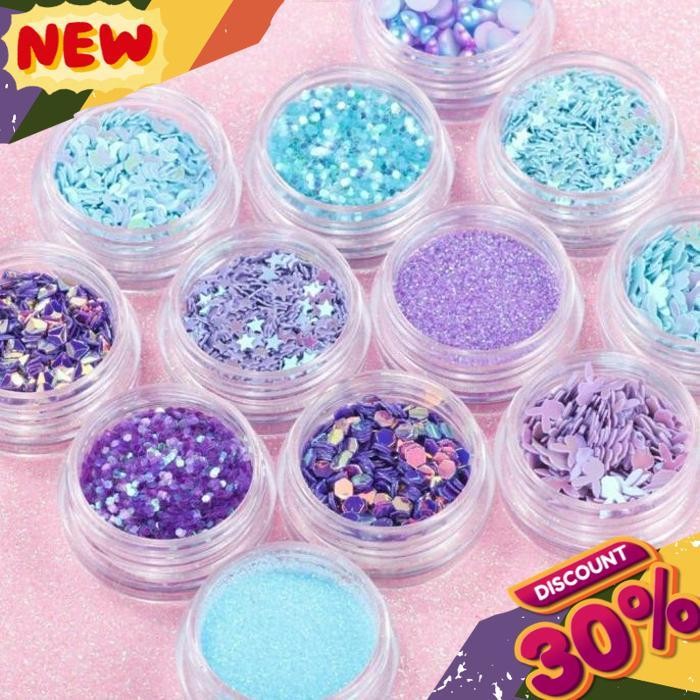 PROMO GLMU GLITTER MAKEUP WAJAH KUKU BLINK BLINK STAR COSPLAY MAKE UP ART SLIME RESIN UP TODAY SELL
