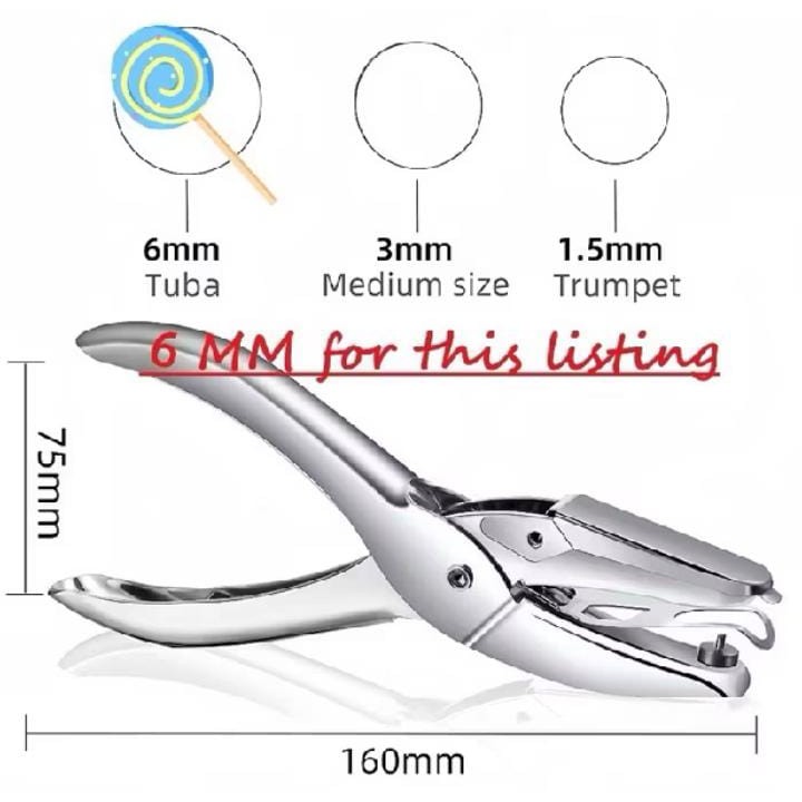 

Pembolong Kertas Satu Lubang XING LI One Hole Punch 6 MM