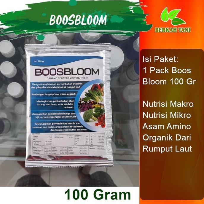 

Terlaris Boosbloom 100 Gram Pupuk Organik Rumput Laut Sitokinin Giberelin