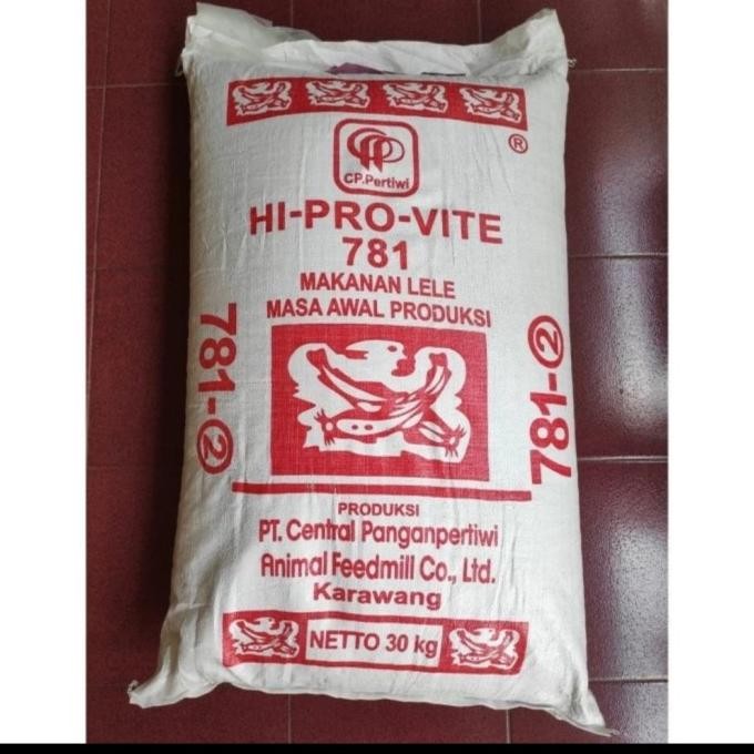 Terlaris 30 Kg 781-2 Pakan Ikan Lele Pelet Ikan Bermutu Tinggi