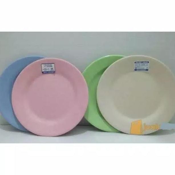 *:*:*:*:*] Piring Makan Melamin Onyx Cekung Tebal Hitam Putih Warna Plate Sayur