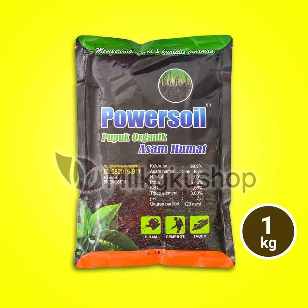 WK POWERSOIL POWER SOIL 1 KG PUPUK ORGANIK ASAM HUMAT KEMASAN PABRIK