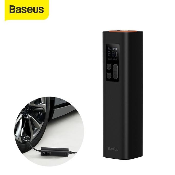 BASEUS SUPER MINI INFLATOR AIR PUMP POMPA BAN MOBIL ELEKTRIK PORTABLE BISA UNTUK SEPEDA MOTOR ORIGIN