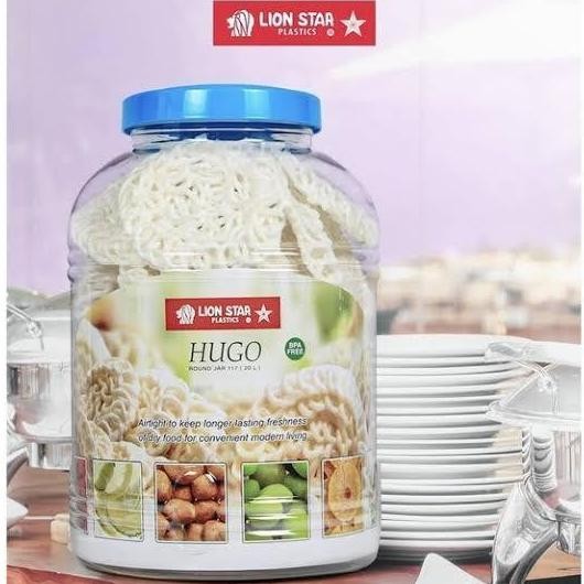 ___] Toples Jumbo Besar Bulat Kotak Gendut Plastik Tebal Kuat Kedap Premium Lion Star Hugo Kapasitas