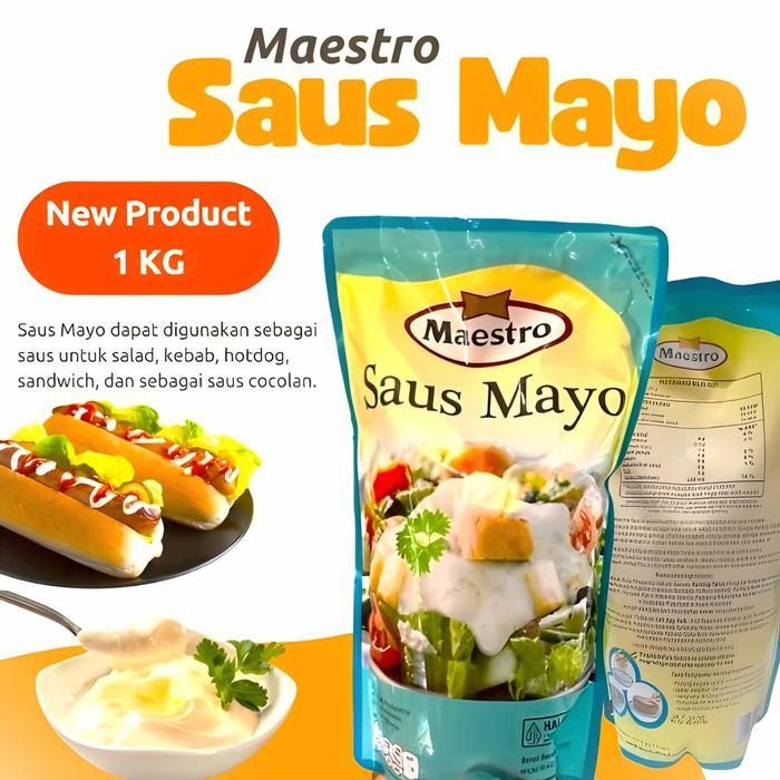 

Maestro Saus / Sauce Mayo Rasa Original / Mayones Saus Serbaguna / 1Kg