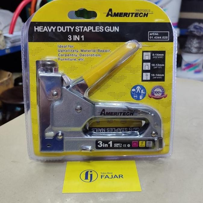 :>:>:>:>] Gun tacker staples hekter tembak kayu plastik kain dekorasi multi size