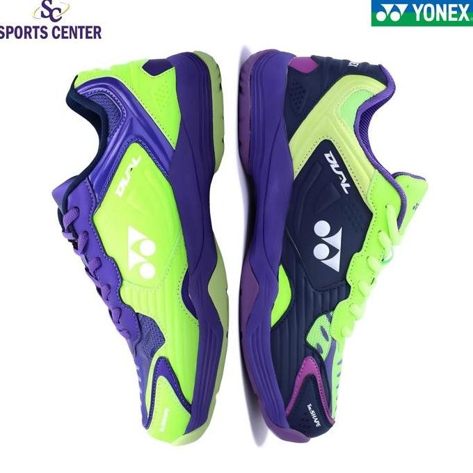 Produk Baru Sepatu Badminton Yonex Tru Cushion Dual Maritime Blue Neon Purple