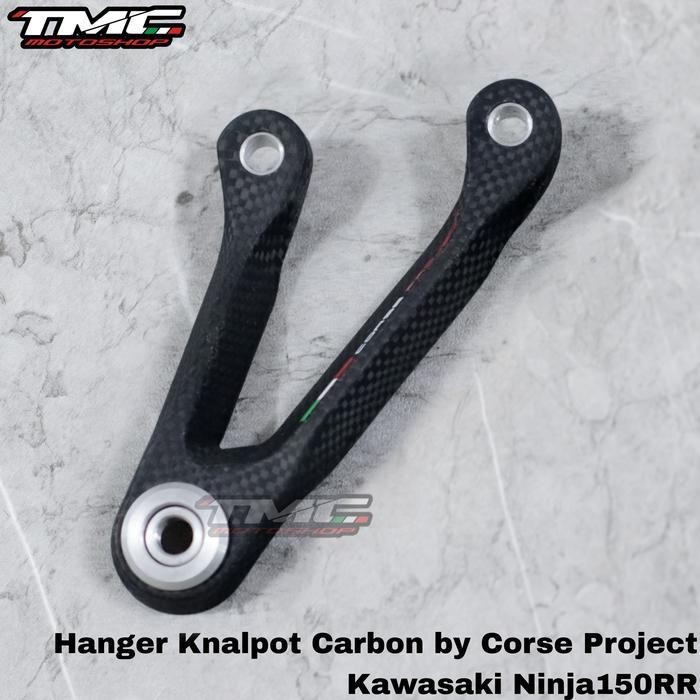 Exhaust Hanger Knalpot Carbon By Corse Project Ninja150 R Rr Ninja 150 Original Dan Terpercaya