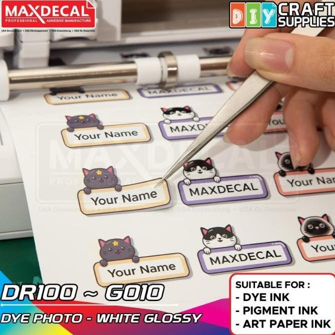 

MAXDECAL DIY Stiker Photo Paper Inkjet Coating DR100-G010