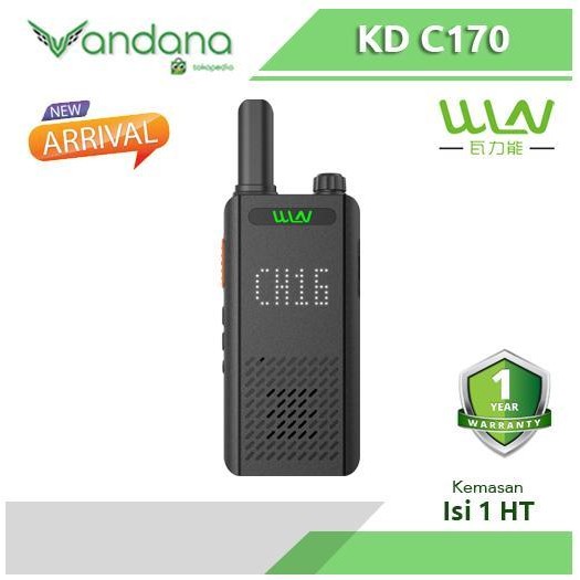 Ht Walkie Talkie Wln Kd-C170 Kd C170 Single Pack Original Dan Terpercaya