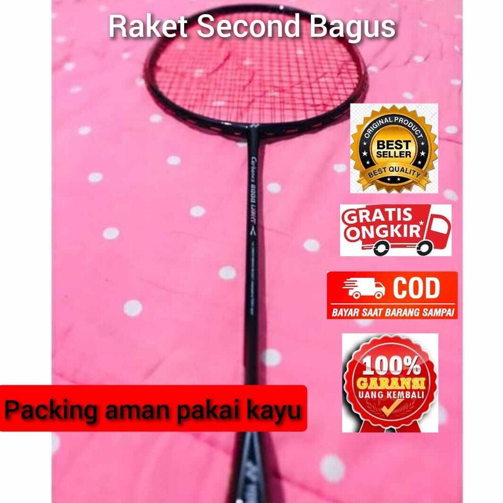 PROMO Raket Bekas Second (BAGUS) Yonex Lining Bisa COD
