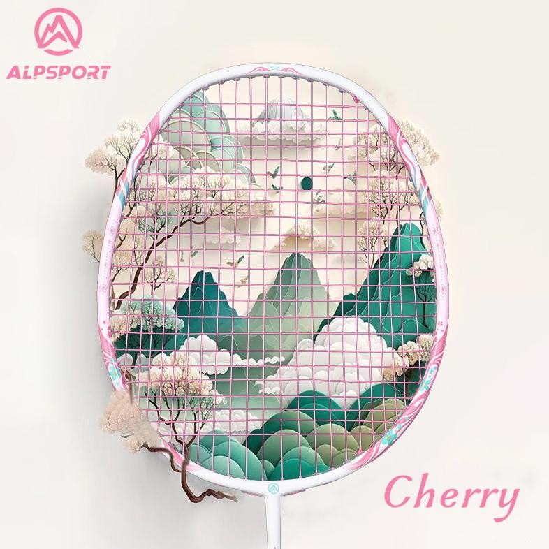 Raket Bulutangkis ALPSPORT TX, Serat Karbon 4u 100G, Cocok untuk Pemula dan Pelajar, Raket Serangan 