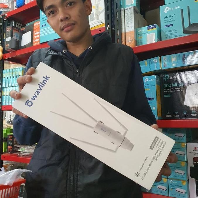 TERMURAH - Wavlink AC1200 DualBand High Power Outdoor Wireless AP Range