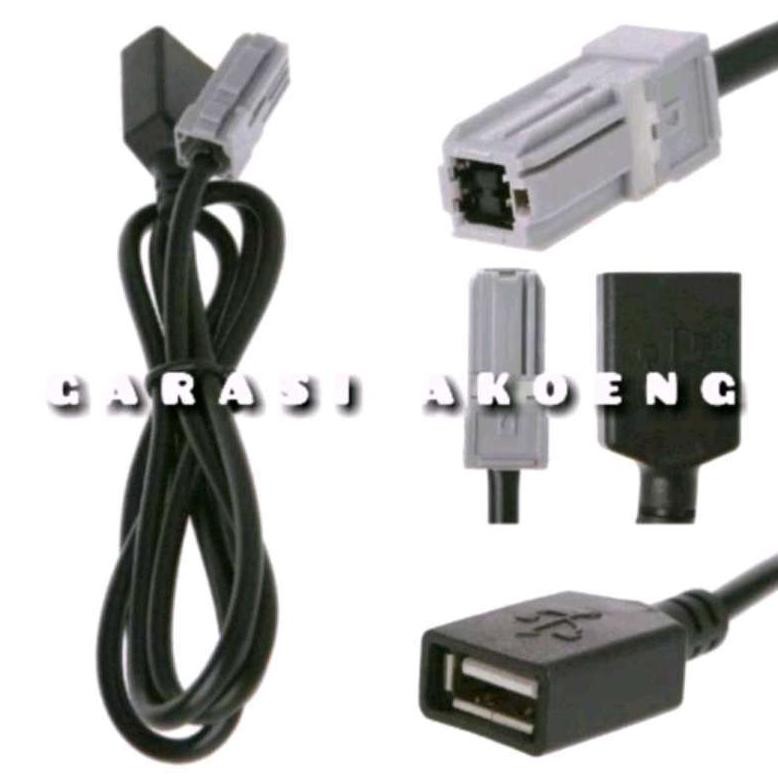 Kabel USB Head Unit Pioneer Toyota Avanza Veloz Innova Yaris Corolla Camry Fortuner Holux Audio Aux 
