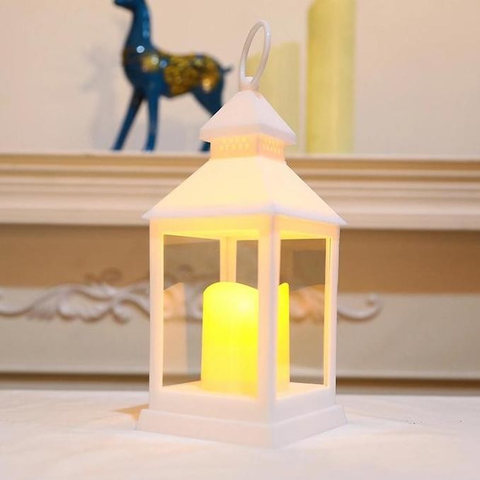 Lentera Lilin Elektrik Besar Dekorasi LED Lilin Electric Petromax Termurah