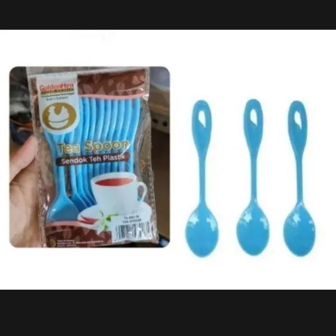 favorit] Sendok Kecil Kue Buah Dessert Spoon Sendok Aduk Teh Kopi Plastik Warna
