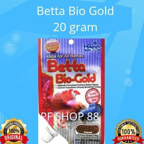 Terlaris Hikari Betta Bio Gold 20 Gram Pelet Pakan Ikan Hias Cupang