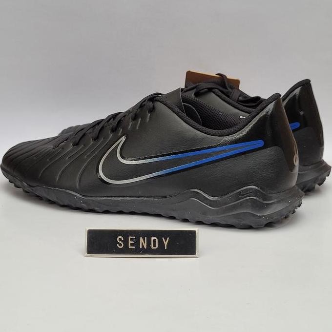 Nike Tiempo Legend 10 Club TF DV4345-040 Original Sepatu Futsal 100% Ori Black Chrome Hyper Royal Wa