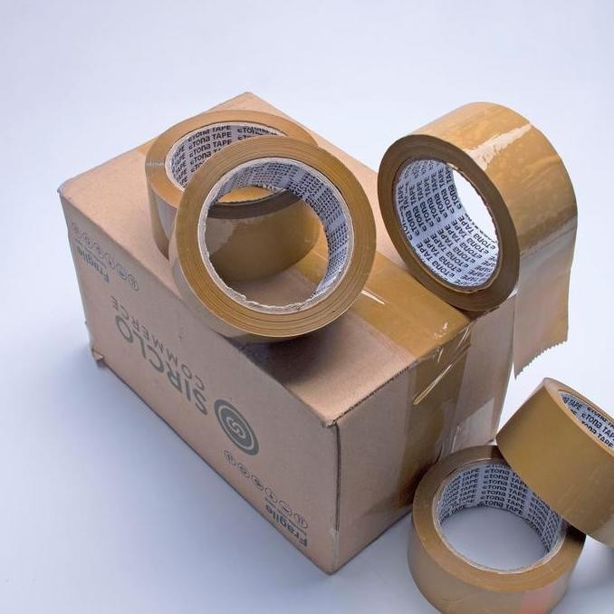 

BEBAS ONGKIR - PROMO GILA! 1 KARTON ETONA LAKBAN 48x100 YD (80) BENING.COKLAT