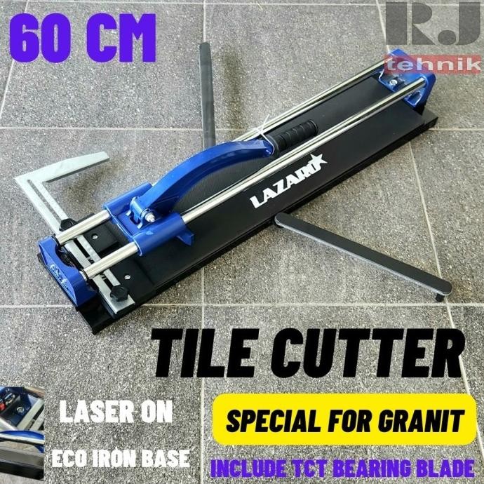 Promo Lazaro Tile Cutter Alat Potong Granit Keramik 60cm Iron Base ECO Laser COD