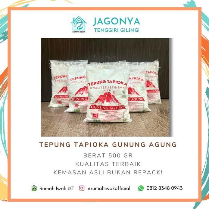 

Terlaris Tepung Tapioka Gunung Agung 500 Gram / Tepung Sagu Rose Brand Cap Merah / Tepung Aci / Tepung Singkong / Tepung Kanji / Bahan Kue Kering