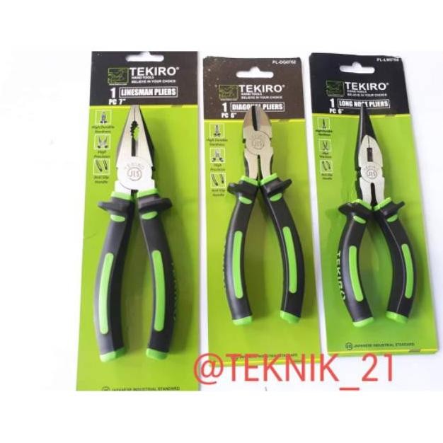 TANG SET TEKIRO 3 PCS TEKIRO TANG SET TANG KOMBINASI TANG POTONG TANG LANCIP TANG TEKIRO SET