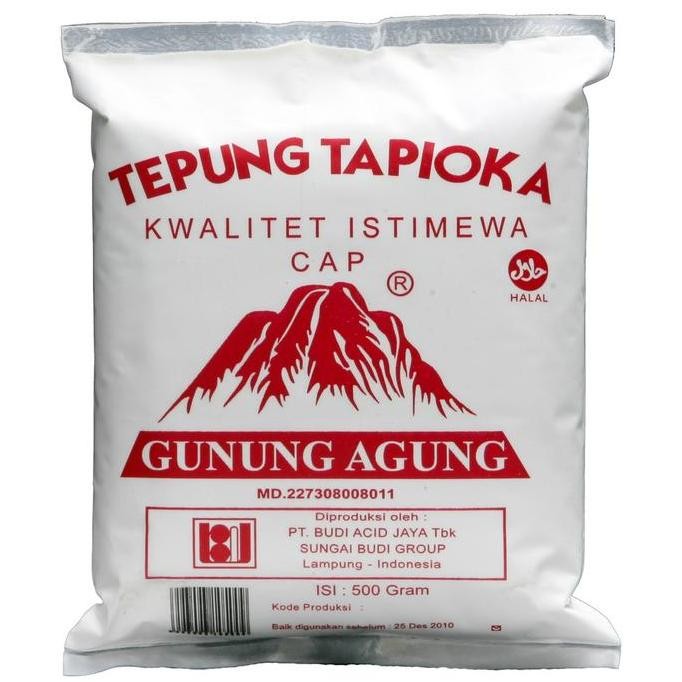 

Terlaris Tepung Tapioka Gunung Agung Merah 500Gr Tepung Kanji