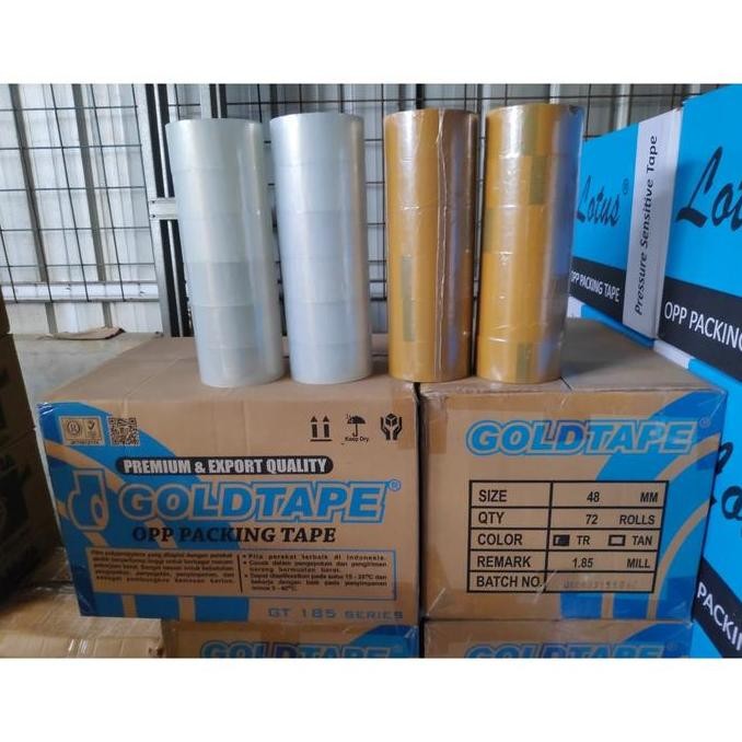 

(Khusus GOJEK & GRAB) Lakban Goldtape Core Biru 72 yard 45mm (DUS)