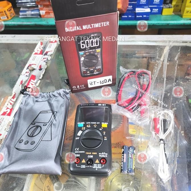 TERMURAH - ZT 102A 102 A DIGITAL MULTIMETER MULTITESTER AVOMETER LCD ZOTEK ZT102A