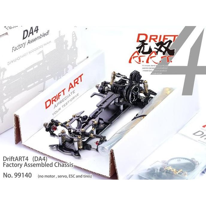 Terjangkau 99140 Driftart4 Factory Assembled Chassis Mini Rwd Drift Chassis Compatible With 1-24 And