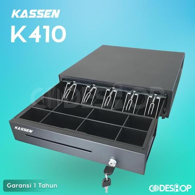 

CASH DRAWER / LACI UANG / LACI KASIR KASSEN K-410 / K410 BLACK METAL