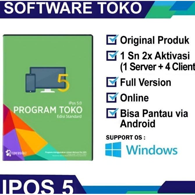 

TERBARU - SOFWER IPOS 5 STANDART ORIGINAL PANTAU PENJUALAN MELALUI ANDROID