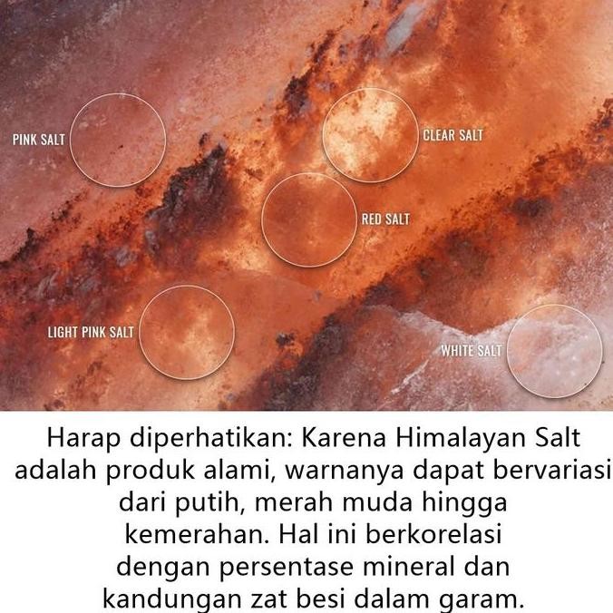 

Garam Himalaya Kasar 1 kg - Kristal Rock Himalayan Salt / Himsalt