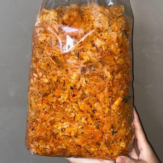 

Keripik singkong kriwil 500gr pedas sedang